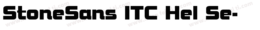 StoneSans ITC Hel Se字体转换